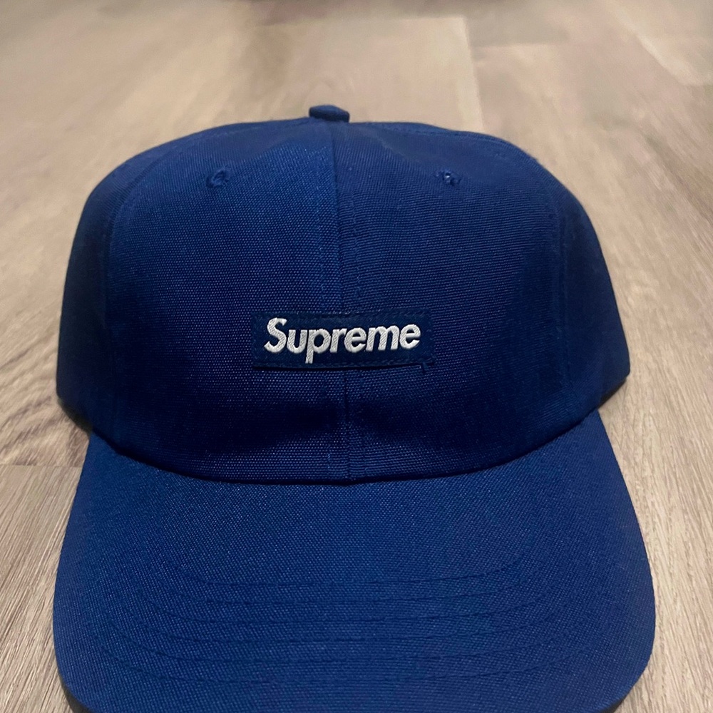 Supreme Cordura Small box 6-panel cap ‘Navy’